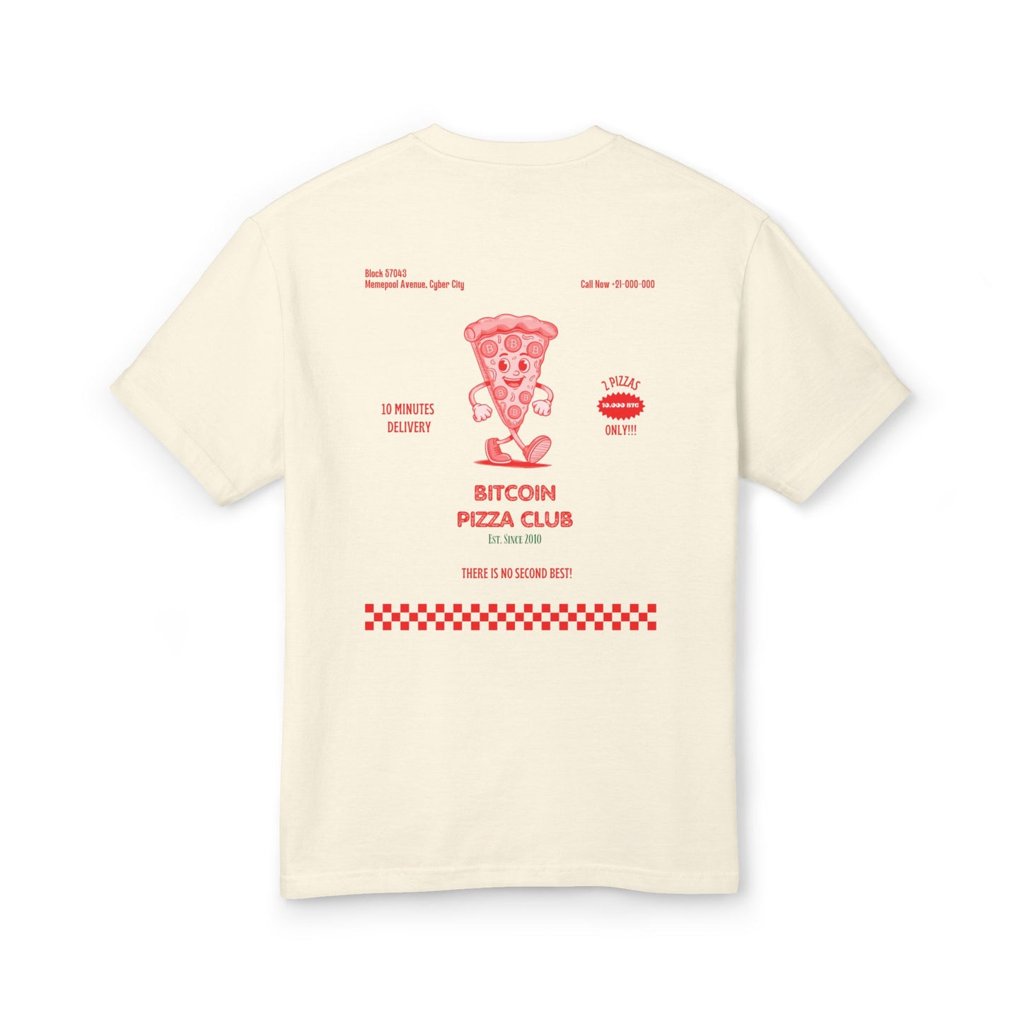 BITCOIN PIZZA CLUB HEAVYWEIGHT TEE